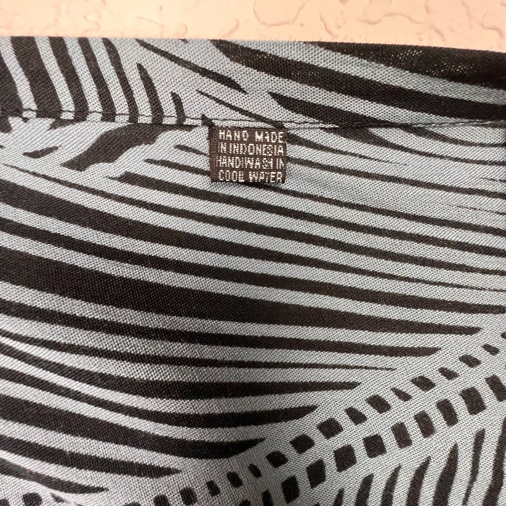 BOHO Womens Black White Long Maxi Striped Print Tie Halter Neck Dress - Picture 4 of 8